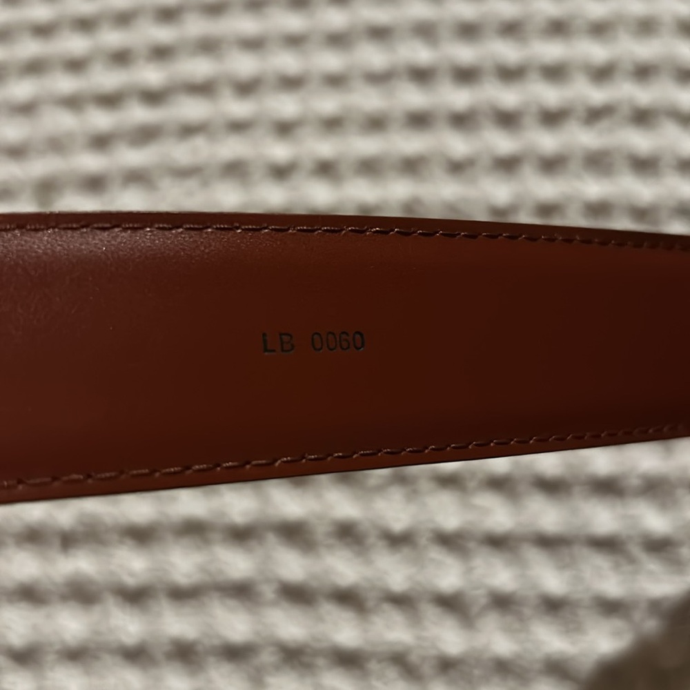 Louis Vuitton Men’s 44 Brown Epi Leather Belt / New Never Used  / Made in Spain - Picture 6 of 6